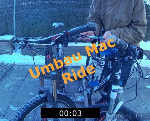 Umbau des Mac Ride zwischen 2 Bikes